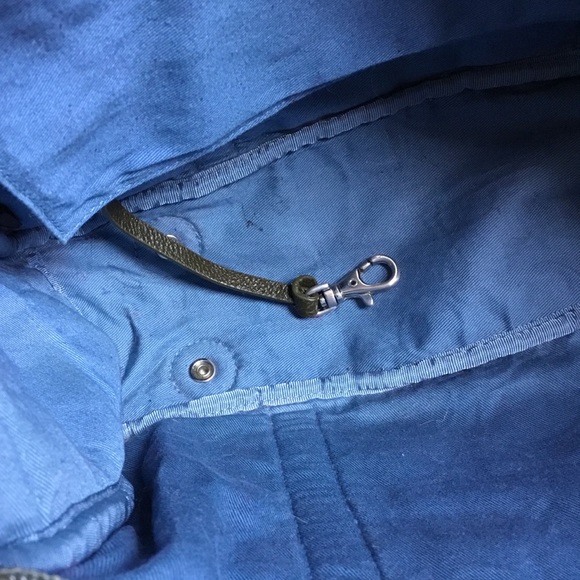 TUMI Wool Leather Trim Circle Print Tote Bag - Picture 9 of 16